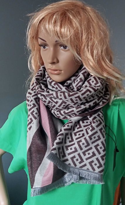 Szal Duży Damski Dwustronny.