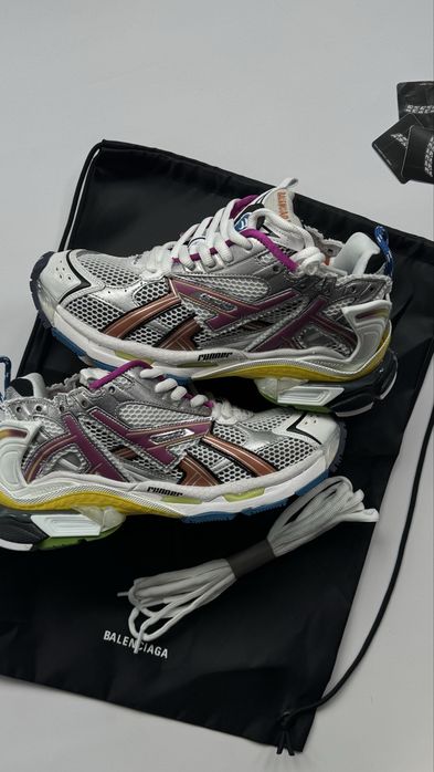 balenciaga runner archive drip style red раннери сітка кросівки на літо