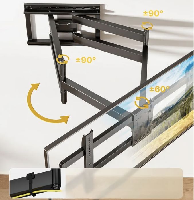 !! Uchwyt do Telewizora 43-90" Max 60 kg 108 CM PREMIUM!!