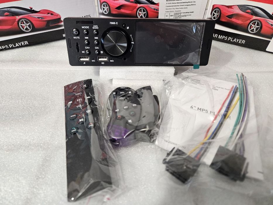 Автомагнітола сенсорна 1din Podofo SWM 7805c Bluetooth USB FM SD 4×60w