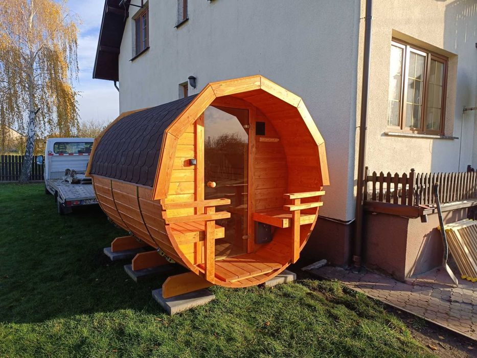 Sauny Sauna Beczka różne wymiary Producent Transport Cały Kraj