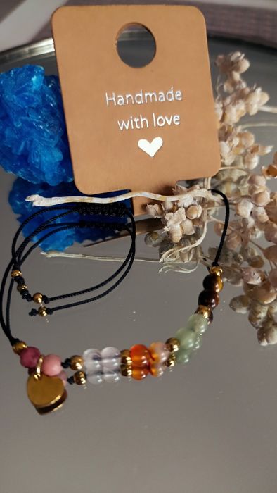 Bransoletka szczęścia kamień naturalny karneol , awenturyn, kocie oko