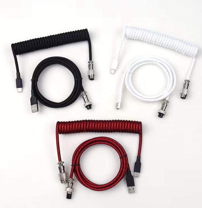 LANO USB – Type-C спіральний кабель для ігрових клавіатур
