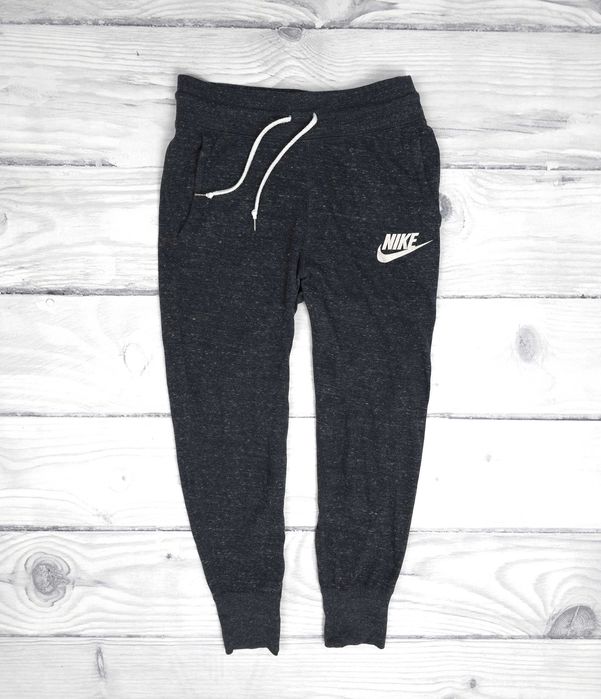 NIKE Gym Damskie Dresy Spodnie Dresowe Bawełniane S