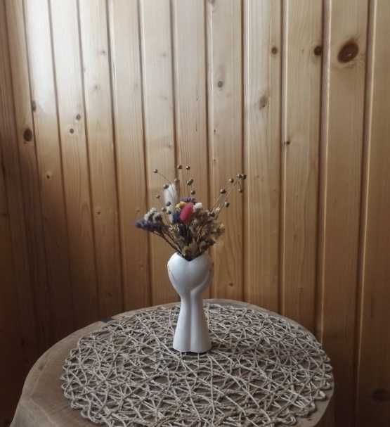 Гіпсова  Ваза для сухоцвітів ручної роботи