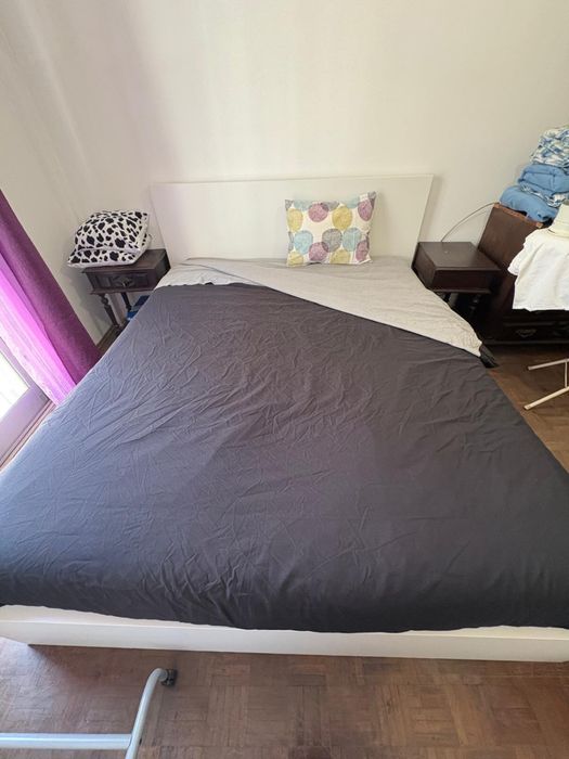 Cama IKEA MALM 160x200 + colchão VALEVAG