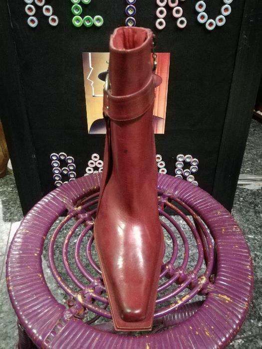 Botas bordeaux em pele Luichiny originais tam. 37,38,39