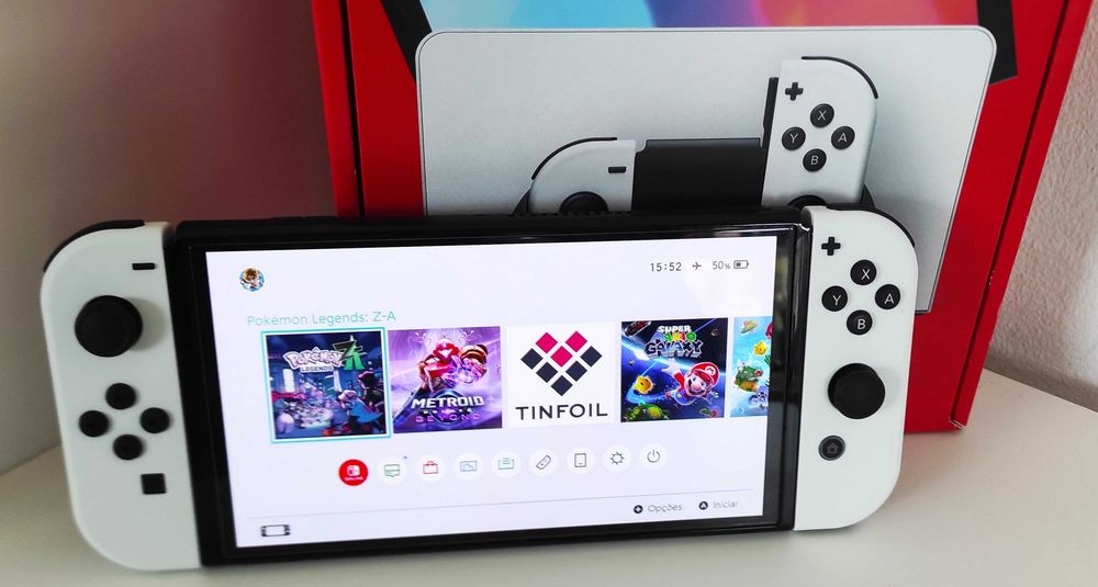 [Nova/Selada] - Nintendo Switch Oled - Desbloqueada CFW - Cartão 128gb