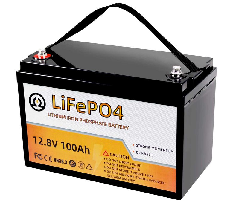 Батарея Lifepo4 100 Ah для резервного питания аккумулятор 12В 1280 Вт ...