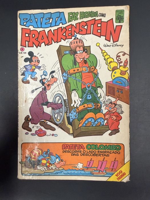 Livro Pateta faz história como Frankenstein