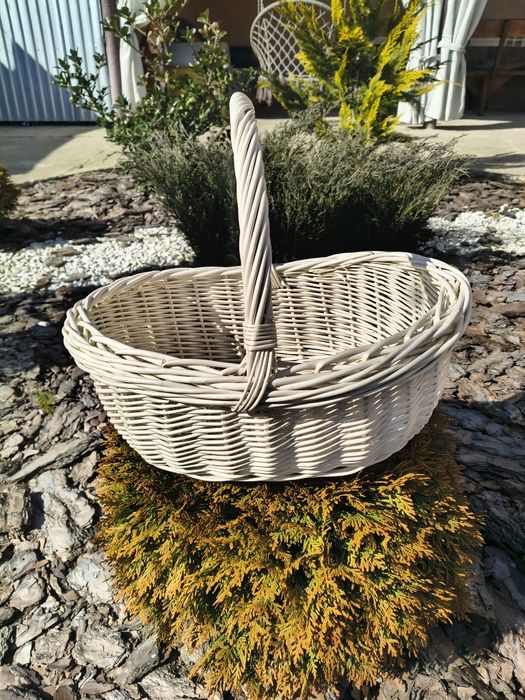 Плетений великодній кошик з лози  Ручна робота  Натуральна лоза