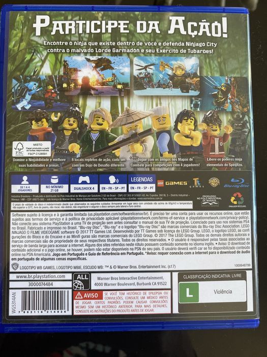 Jogo PS 4 Ninjago