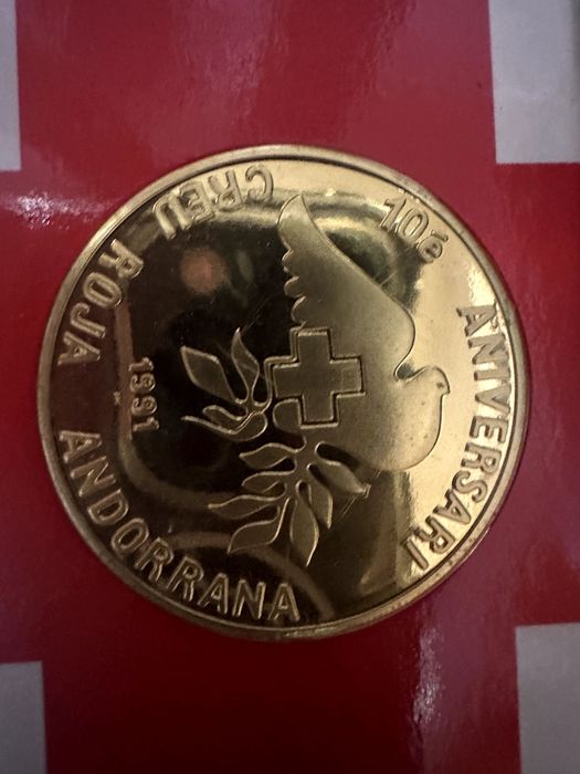 Andorra 1991 "10th Anniversary of Red Cross" Prata Proof