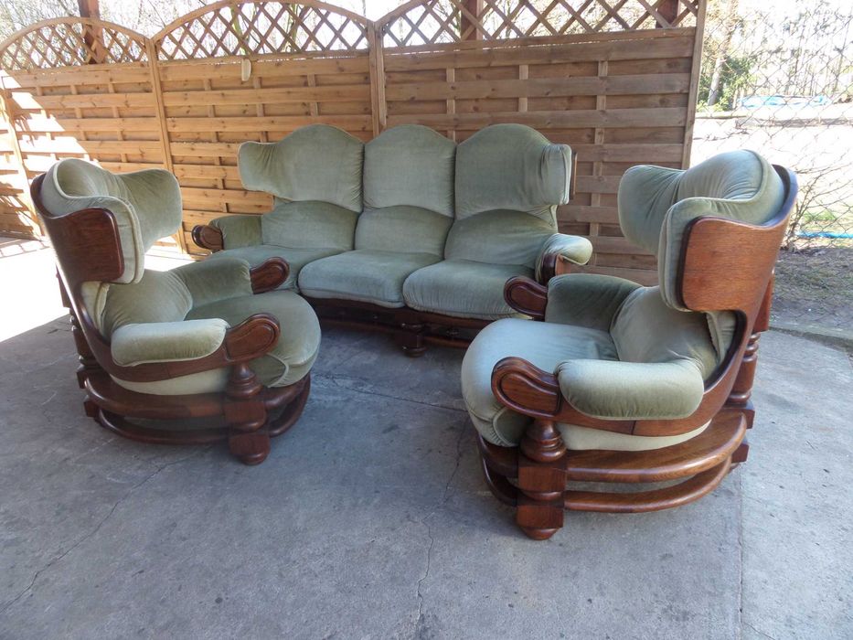 piękny unikatowy  wypoczynek  kanapa  2 fotele stan bdb wysyłka dowóz