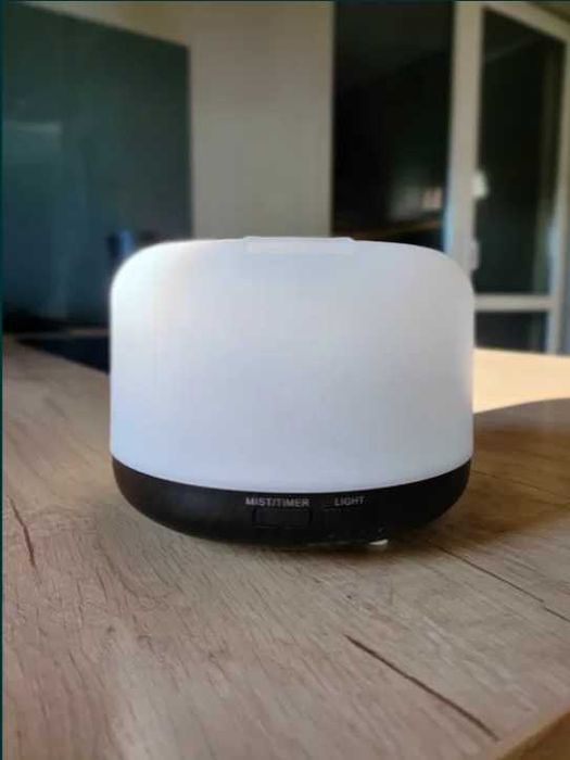 Nawilżacz Powietrza Dyfuzor Zapachowy RGB Lampka Nocna Pilot Aroma