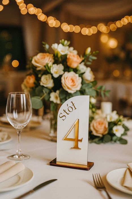 Numery na stoły Numerki Stolików Na Wesele Ślub Chrzest