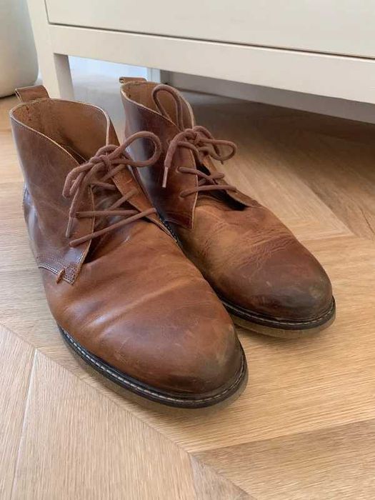 Trzewiki skórzane ZIGN chukka r.44 Made in Portugal