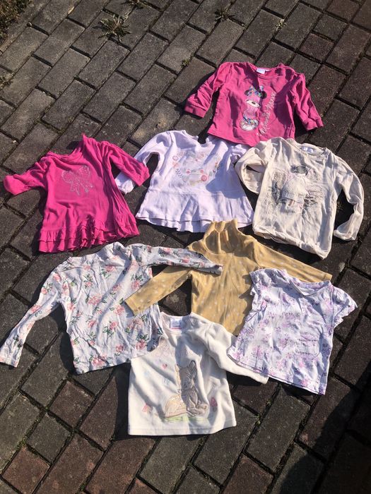 Zestaw 8 bluzeczek dla dziewczynki