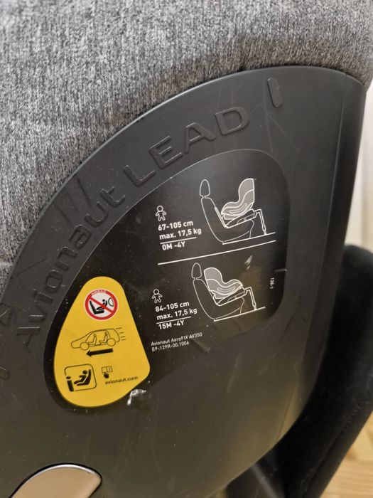 Fotelik avionaut ISOFIX 0-17,5kg