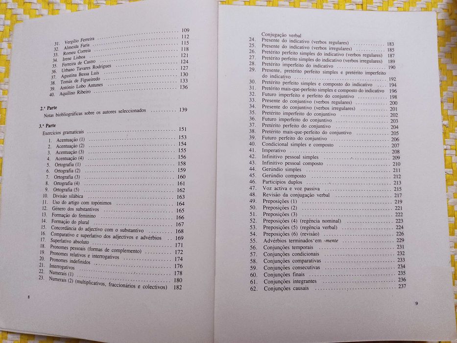 Português Contemporâneo Antologia e compêndio didáctico