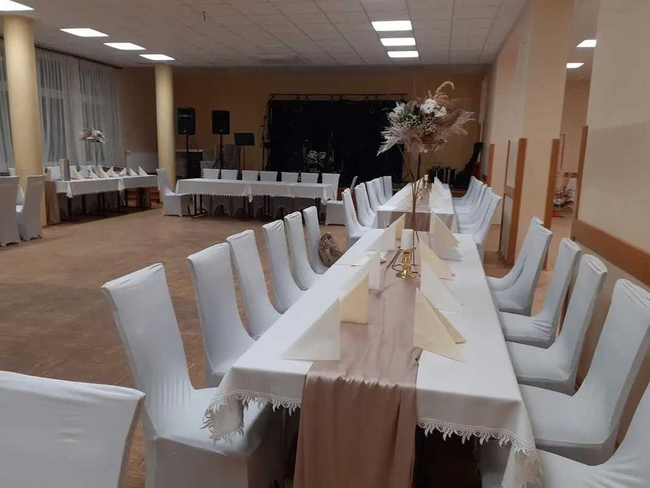 Pokrowce elastyczne białe sprzedam 50 szt