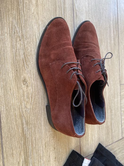 Туфлі чоловічі замшеві Adam York стан відмінний Італія