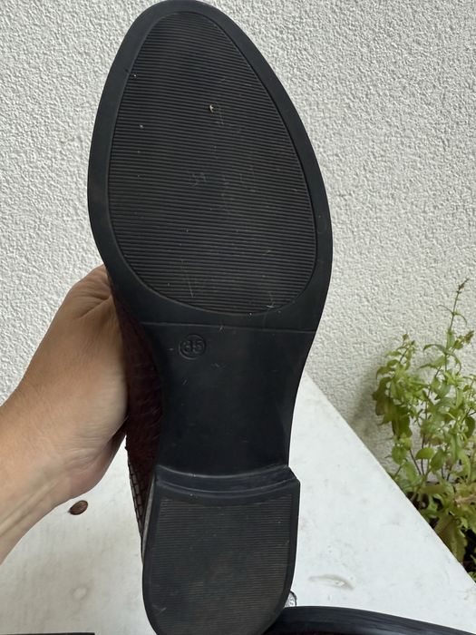 Sztyblety r.35 jak nowe burgundowe Lasocki