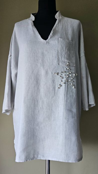 100 %  len bluzka / tunika ( made in Italy) rozmiar uniwersalny / one size