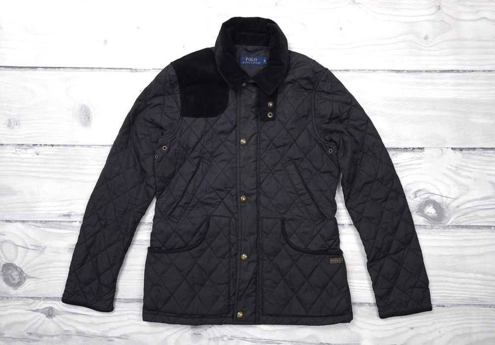 POLO RALPH LAUREN Damska Kurtka Czarna Rozpinana S 36