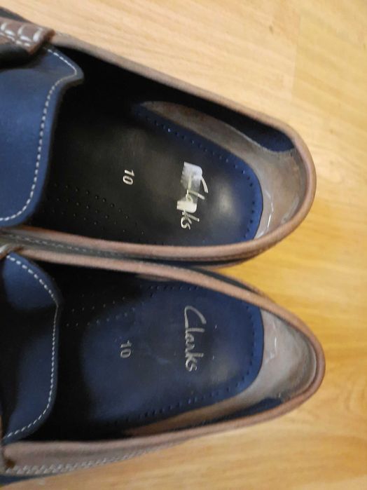 Мужские кожаные мокасины clarks 44 p.