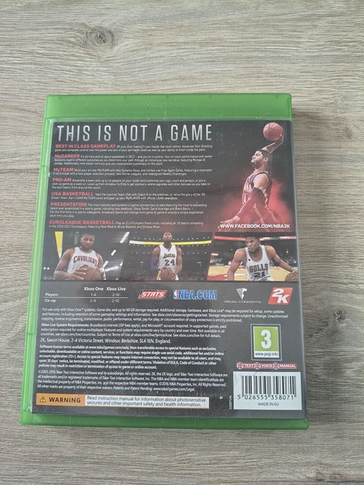 Gra NBA 2k 17 na Xbox one