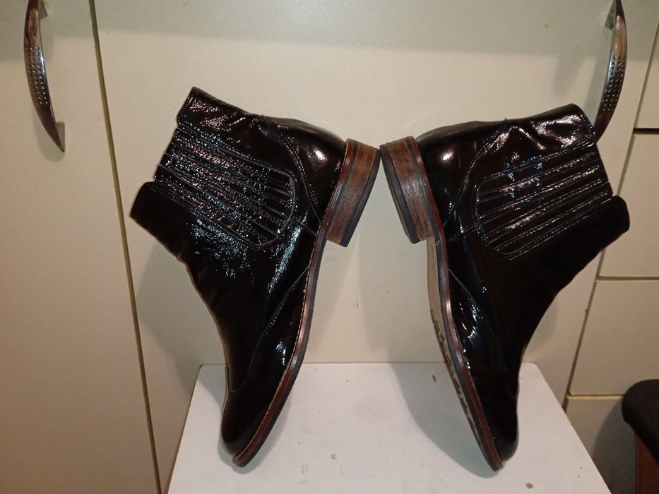 Брендові шкіряні теплі Челсі евро зима Roberto Santї Італія р.40,26