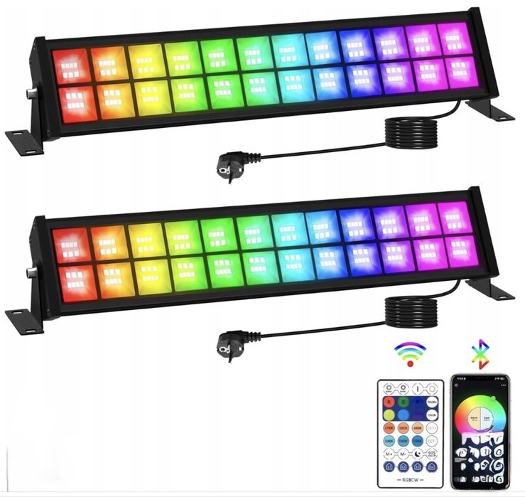 Reflektory LED T-SUNUS 72W RGB WiFi Bluetooth IP66 ogrodowe 2 szt