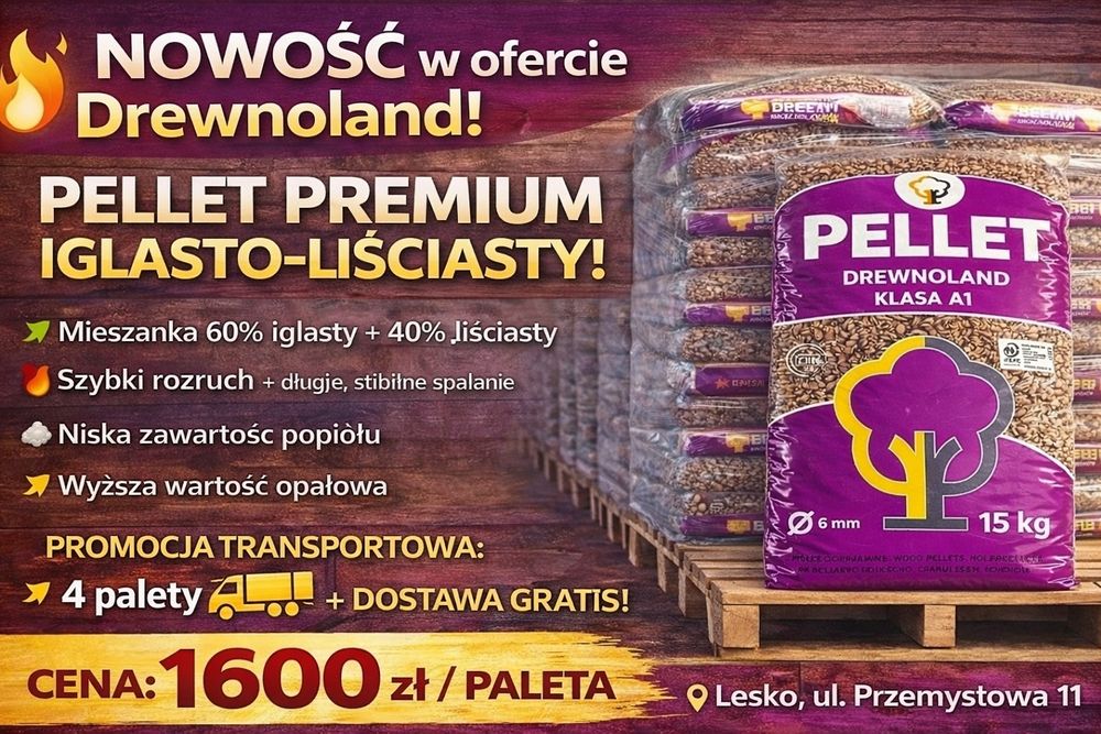 Pellet drzewny drewnoland