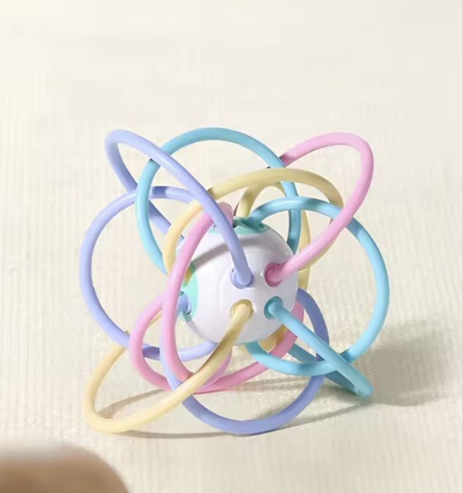 підвіска гусениця, іграшка на коляску, сенсорна іграшка, молекула,