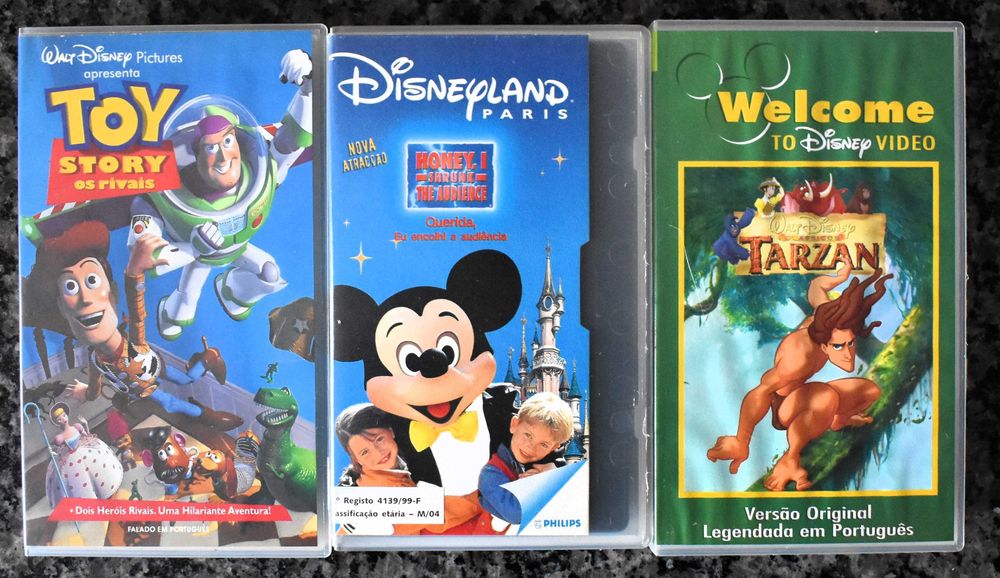 Lote 4 Disney - 7 filmes de animação em VHS