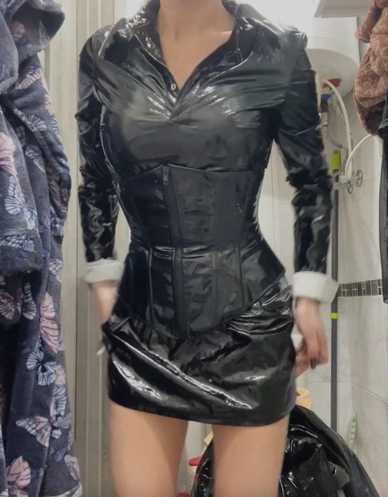 Платье латекс latex латексное платье