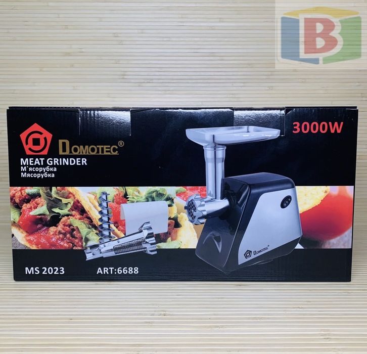 Мясорубка + соковыжималка Domotec MS-2023 электромясорубка 3000 ВТ