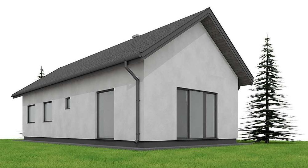 DOM Róża Mega 67m2 dom szkieletowy
