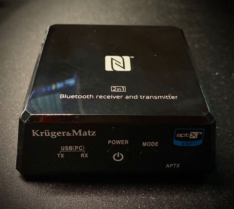 Kruger&Matz BT-1 (KM0352) – odbiornik i nadajnik Bluetooth 5.0 aptX, NFC