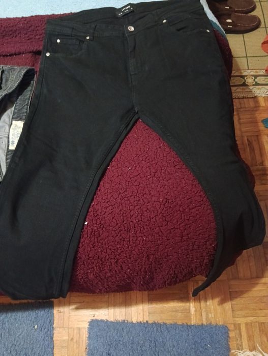 Calças de ganga preta 46
