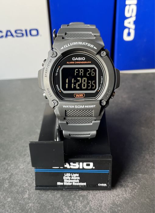 Годинник Casio W-219H-8B новий оригінал великий вибір годинників