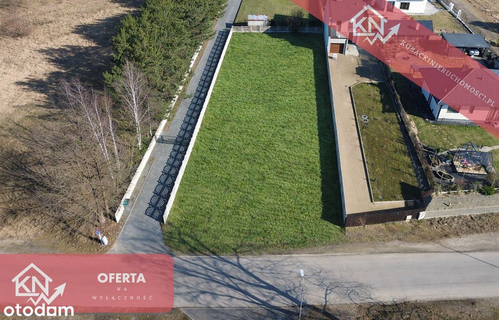 Działka budowlana 1197 m² – Błeszno – media, spokojna okolica