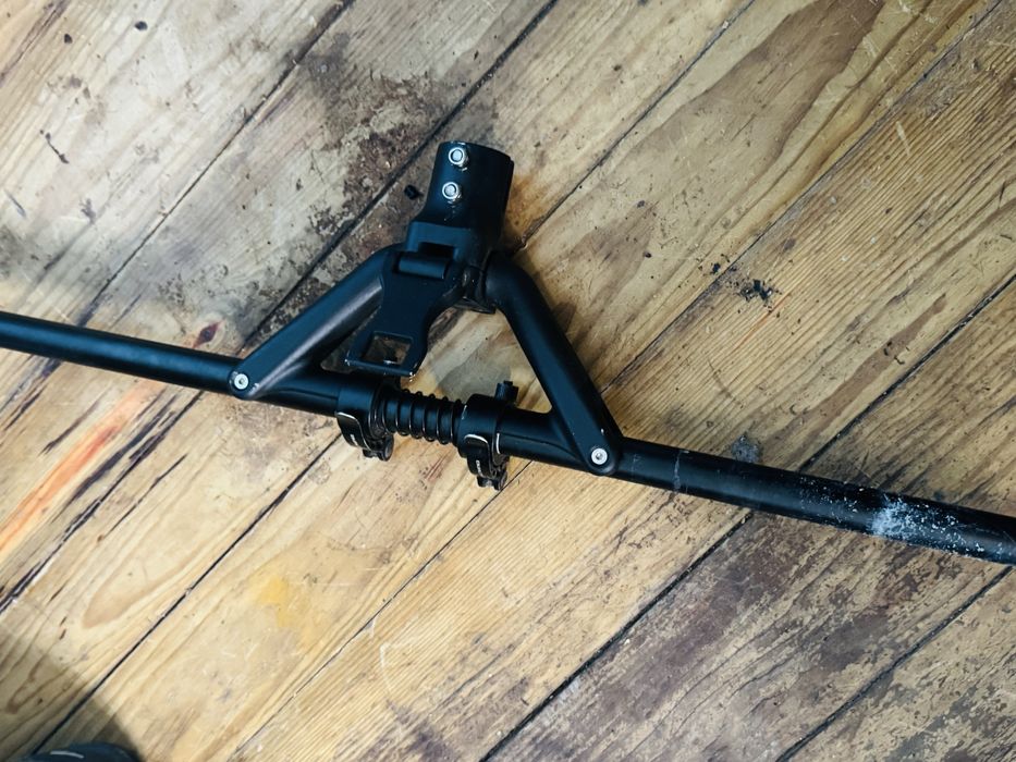 Guiador Dobrável Para Scooter Em Liga De Alumínio Dualtron 59cm Preto
