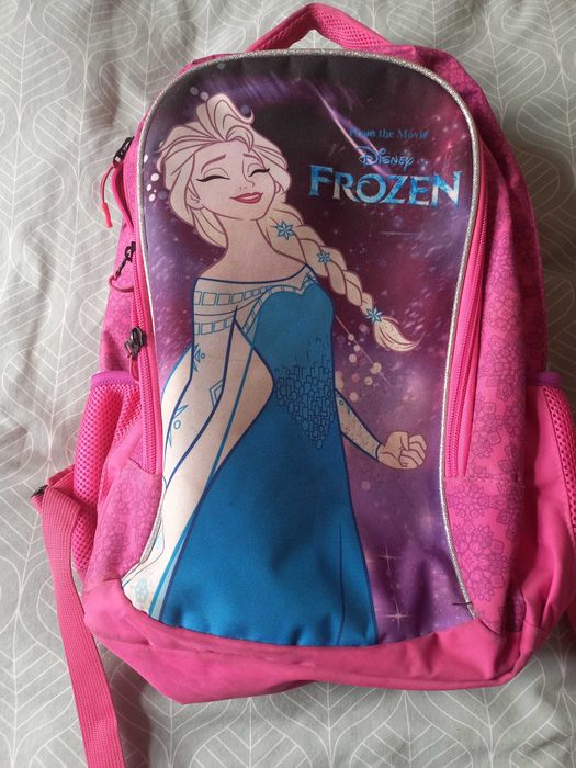 Mochila Escolar da Elsa cor de rosa