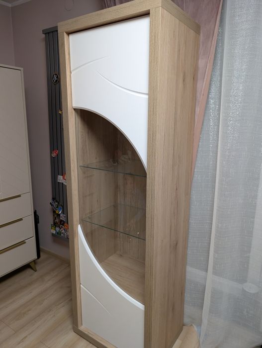 Szafka RTV witryna przeszklona salon Paris