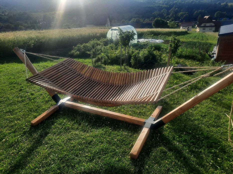 Nowoczesny Hamak Drewniany