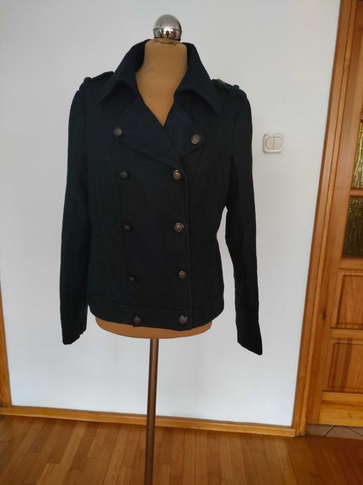 Kurtka płaszcz czarny 44 42