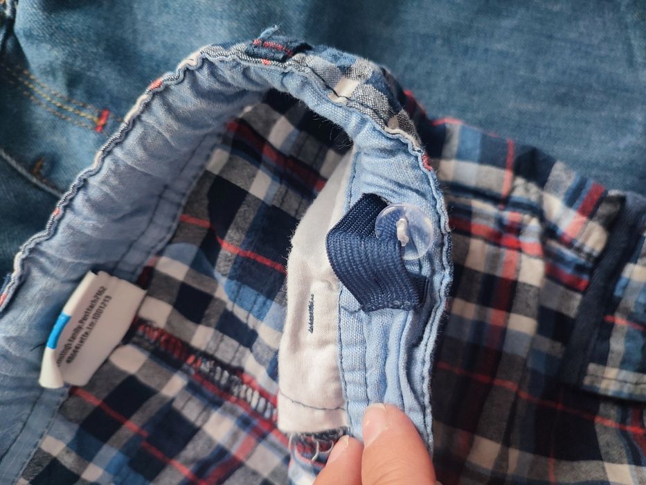 Spodenki szorty w kratę rozmiar 104 topolino