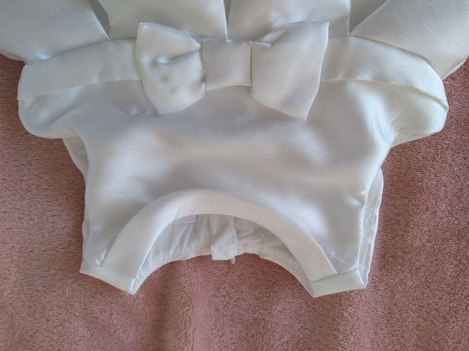 Sukienka na chrzest biala 62 smyk cool club